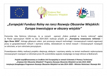 Wyjazd studyjny „Poznajemy nowoczesne rolnictwo – Agro Show 2024”